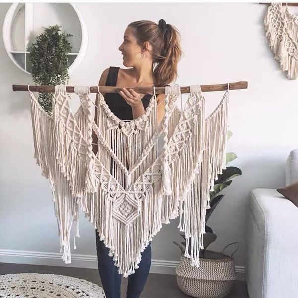 tapestries nordic hand woven large rope tapestry bedroom sofa background wall hanging cloth wedding room decoration
tapestries nordic hand woven large rope tapestry bedroom sofa background wall hanging cloth wedding room decoration