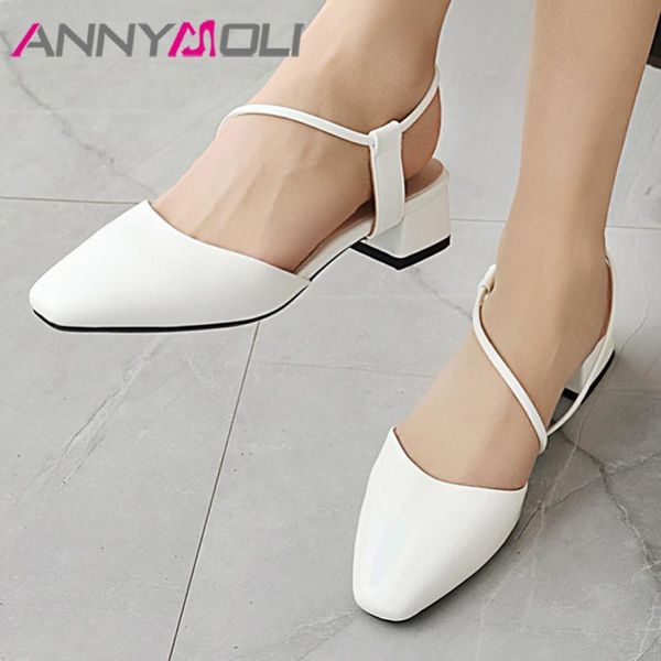 dress shoes annymoli woman pumps slingbacks med heels block heel female footwear square toe ladies green black plus size 33-46
dress shoes annymoli woman pumps slingbacks med heels block heel female footwear square toe ladies green black plus size 33-46