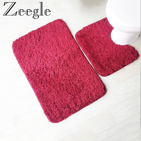 zeegle solid 2pcs set rug for toilet and bathroom anti-slip rugs floor mats bath mat washable carpet
zeegle solid 2pcs set rug for toilet and bathroom anti-slip rugs floor mats bath mat washable carpet