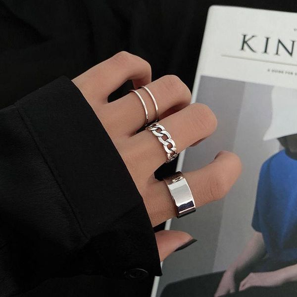 cluster rings 3 pcs/set hip-hop fashion street ring set simplicityopen chain tail european and american retro for women, Golden;silver
cluster rings 3 pcs/set hip-hop fashion street ring set simplicityopen chain tail european and american retro for women, Golden;silver