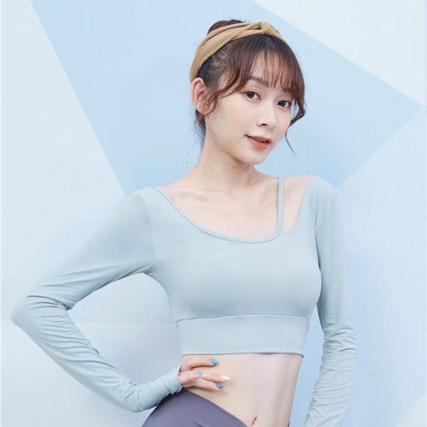 yoga outfits light green sports ladies long-sleeved fitness shirt workout gym sportswear running training clothes, White;red
yoga outfits light green sports ladies long-sleeved fitness shirt workout gym sportswear running training clothes, White;red