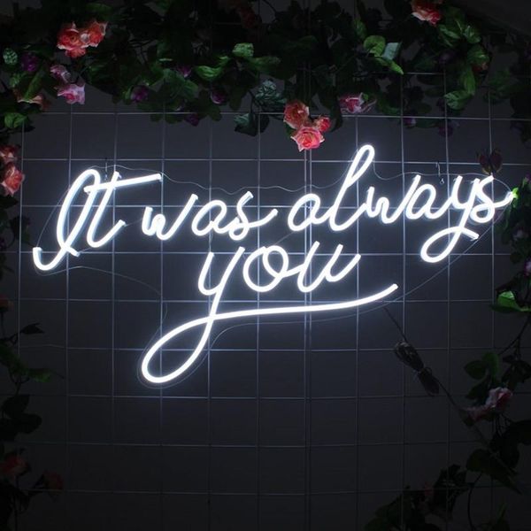 other lighting bulbs & tubes it was always you decoration custom neon sign light hanging wedding party room bar wall decor gift for her pers
other lighting bulbs & tubes it was always you decoration custom neon sign light hanging wedding party room bar wall decor gift for her pers