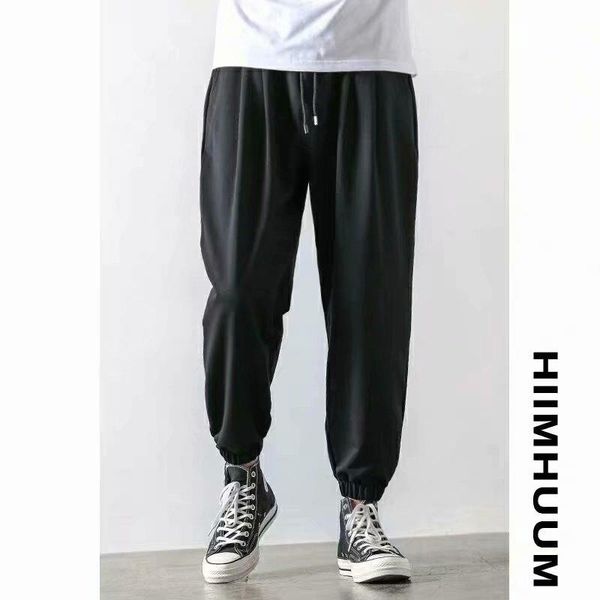 men's pants fashion solid color casual tie-fit sports high-quality cotton breathable trousers summer, Black
men's pants fashion solid color casual tie-fit sports high-quality cotton breathable trousers summer, Black