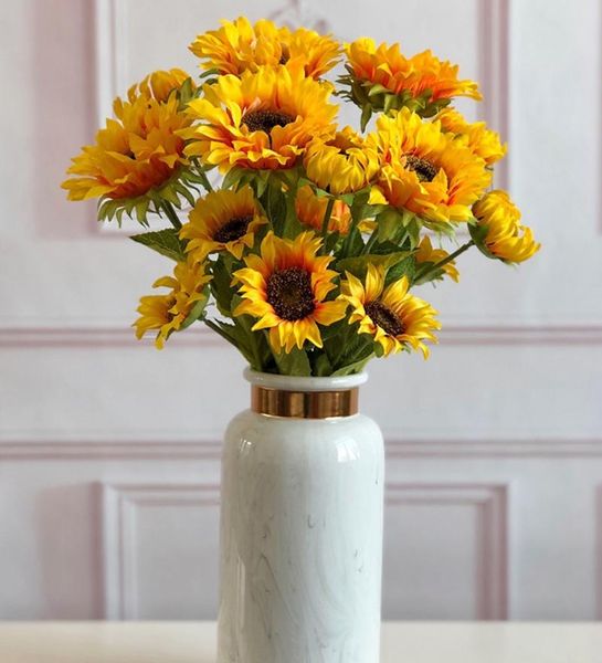 decorative flowers & wreaths 10pcs artificial 3heads sunflower fake flower simulation plant bonsai wedding decoration ins wind home flores
decorative flowers & wreaths 10pcs artificial 3heads sunflower fake flower simulation plant bonsai wedding decoration ins wind home flores