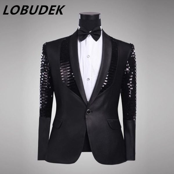 men's jackets male black sequins jacket blazer outcoat clothing pattern wedding prom party fashion slim outerwear costume nightclub, Black;brown
men's jackets male black sequins jacket blazer outcoat clothing pattern wedding prom party fashion slim outerwear costume nightclub, Black;brown