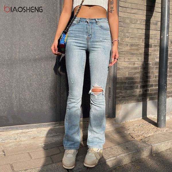 jean high waist denim trousers fashion flared pants fit slim stretch wide leg mom ripped streetwear 210927, Blue
jean high waist denim trousers fashion flared pants fit slim stretch wide leg mom ripped streetwear 210927, Blue