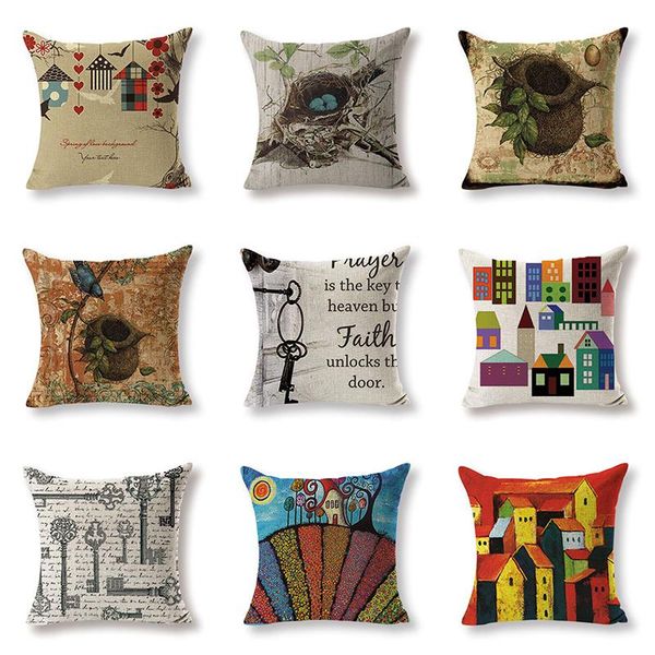 cushion/decorative pillow cartoon houses cushion cover linen decorative cases art car seat accessories sofa throw case home decor 45x45cm
cushion/decorative pillow cartoon houses cushion cover linen decorative cases art car seat accessories sofa throw case home decor 45x45cm