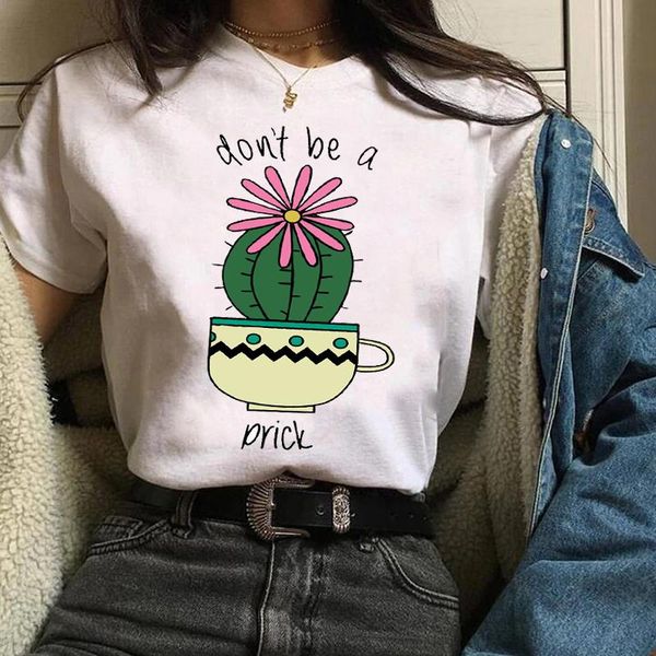 women's t-shirt t-shirts cactus flower happy fashion kawaii cartoon short sleeve tees graphic female ladies womens lady t shirt, White
women's t-shirt t-shirts cactus flower happy fashion kawaii cartoon short sleeve tees graphic female ladies womens lady t shirt, White
