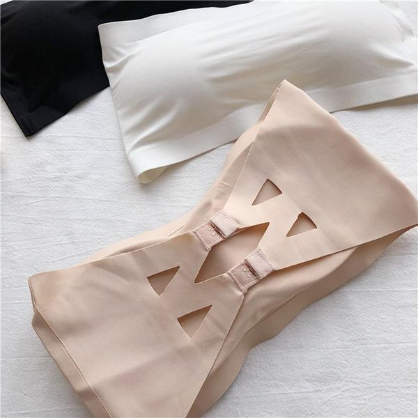 tidan ice silk lingerie invisible bandeau strapless bra women tube brassierebeauty hollow wrap seamless underwear bustiers & corset, Black;white
tidan ice silk lingerie invisible bandeau strapless bra women tube brassierebeauty hollow wrap seamless underwear bustiers & corset, Black;white