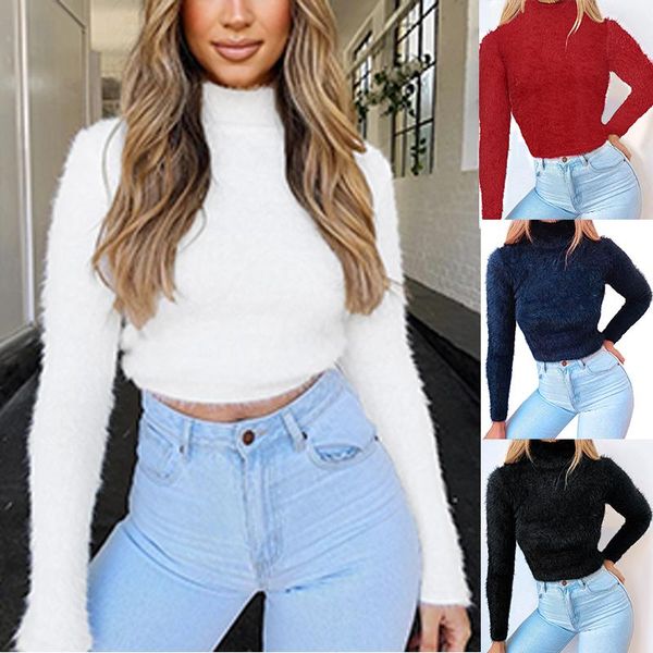 women's fashion casual solid color long sleeve turtleneck sweater sweaters, White;black
women's fashion casual solid color long sleeve turtleneck sweater sweaters, White;black