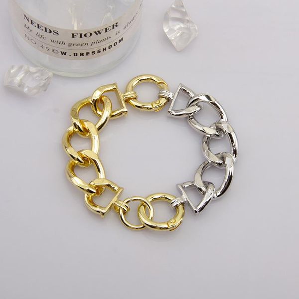 color matching bracelet women exaggerated personality thick chain punk style simple short high-quality jewelry charm bracelets, Golden;silver
color matching bracelet women exaggerated personality thick chain punk style simple short high-quality jewelry charm bracelets, Golden;silver