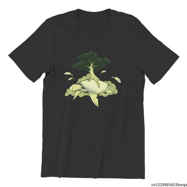 men's t-shirts turttle kawaii anime oversize t-shirt, White;black