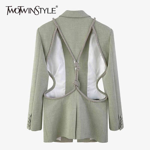 hollow out solid blazer for women notched long sleeve casual korean blazers female spring fashion new clothes 210428, White;black
hollow out solid blazer for women notched long sleeve casual korean blazers female spring fashion new clothes 210428, White;black