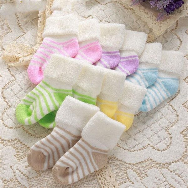 born baby terry socks keep warm in winter boy girl sock infants cotton striped candy color for 0-1 years, Pink;yellow
born baby terry socks keep warm in winter boy girl sock infants cotton striped candy color for 0-1 years, Pink;yellow