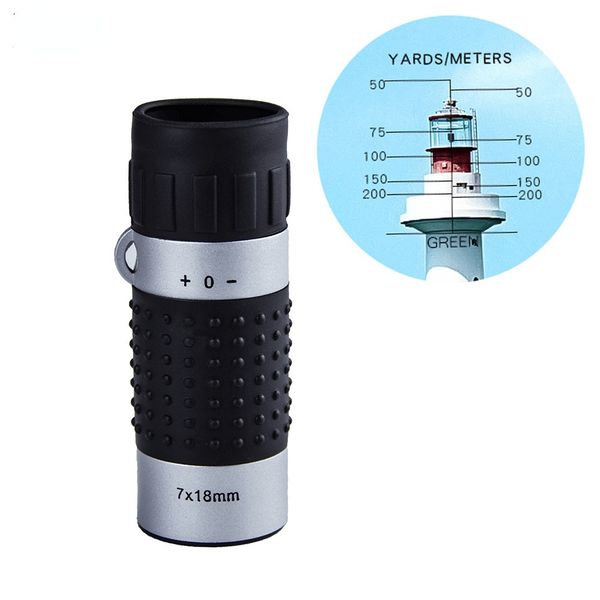 seven à 18 mini monocular telescope high-power hd outdoor ranging glasses with graduated reticle