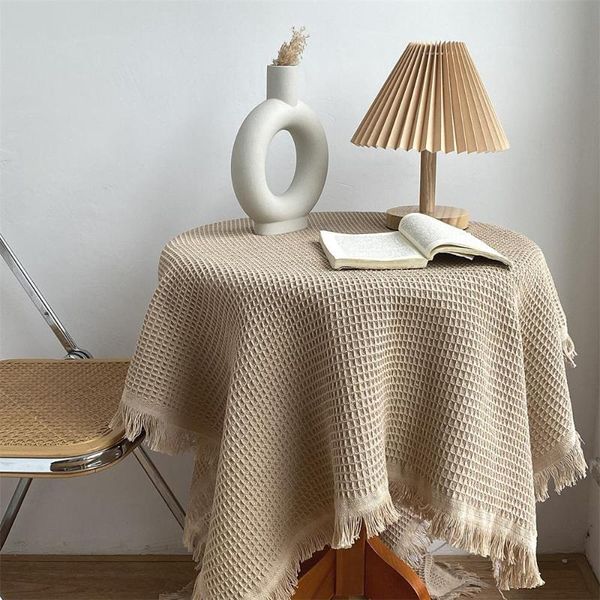 table cloth pastoral cotton waffle tablecloth dining cover home decorative french tassel coffee shop background
table cloth pastoral cotton waffle tablecloth dining cover home decorative french tassel coffee shop background