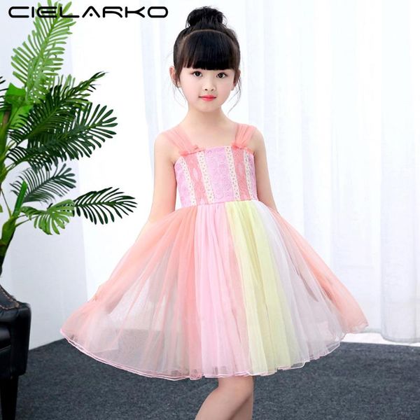 girl's dresses cielarko lace girls dress rainbow tulle princess party fashion 2021 summer clothing girl formal frock design baby, Red;yellow
girl's dresses cielarko lace girls dress rainbow tulle princess party fashion 2021 summer clothing girl formal frock design baby, Red;yellow