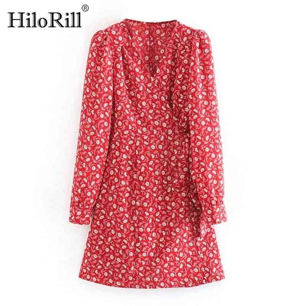 women long sleeve wrap dresses v neck floral printed chic mini ladies a line vintage casual robe femme 210508, Black;gray
women long sleeve wrap dresses v neck floral printed chic mini ladies a line vintage casual robe femme 210508, Black;gray