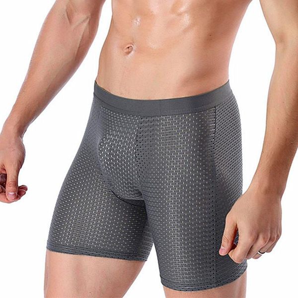 underpants male shorts breathable long underwear man mesh large size men's panties men ice silk cool with hole boxer homme, Black;white
underpants male shorts breathable long underwear man mesh large size men's panties men ice silk cool with hole boxer homme, Black;white