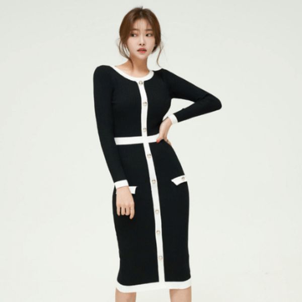women elegant autumn classy office casual midi knitted sweater slim bodycon winter dress 210514, Black;gray
women elegant autumn classy office casual midi knitted sweater slim bodycon winter dress 210514, Black;gray