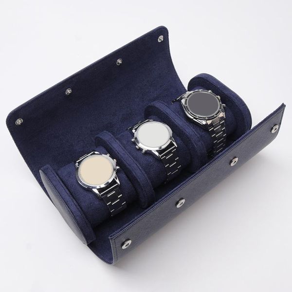 watch boxes & cases 3 slots pu leather case organizer for storage and display travel, Black;blue
watch boxes & cases 3 slots pu leather case organizer for storage and display travel, Black;blue
