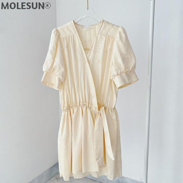 casual dresses beige silk mini wrap dress letters jacquard v-neck puff shoulder short sleeves elastic waist with tied, Black;gray
casual dresses beige silk mini wrap dress letters jacquard v-neck puff shoulder short sleeves elastic waist with tied, Black;gray