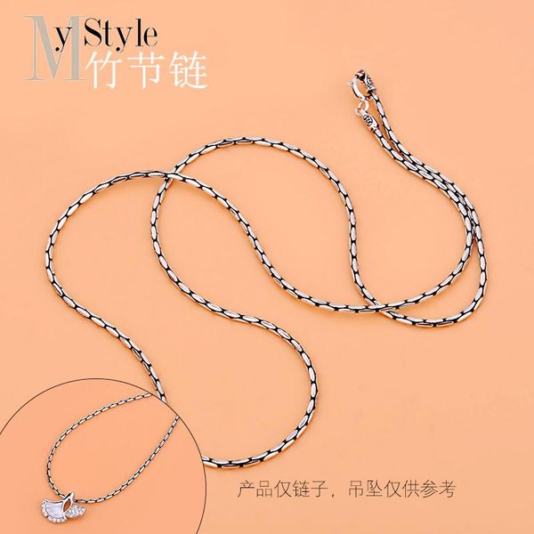 Sterling Silver Necklace Female Retro Thai Cool Trend Neutral Bamboo Chain No Pendant Naked Fashion R Chains
Sterling Silver Necklace Female Retro Thai Cool Trend Neutral Bamboo Chain No Pendant Naked Fashion R Chains