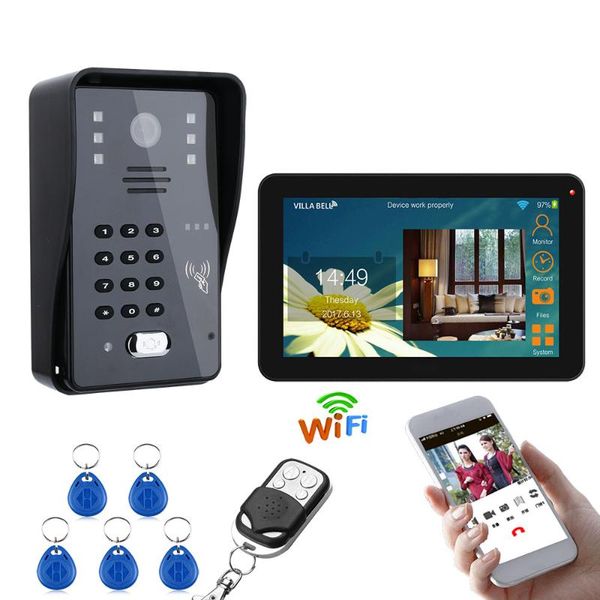 inch wired / wireless wifi rfid password video door phone intercom entry system with ir-cut 1000tvl camera night phones
inch wired / wireless wifi rfid password video door phone intercom entry system with ir-cut 1000tvl camera night phones