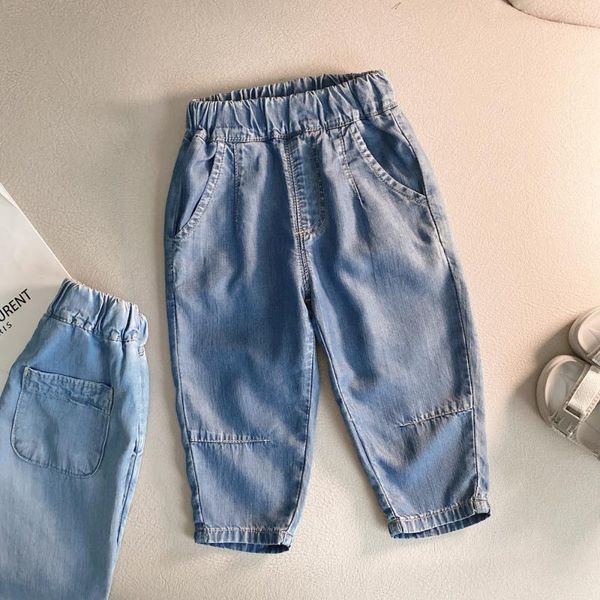 trousers boz kids 2021 summer light thin loose breathable elastic waist tencel cotton fabric blue jeans for boys
trousers boz kids 2021 summer light thin loose breathable elastic waist tencel cotton fabric blue jeans for boys