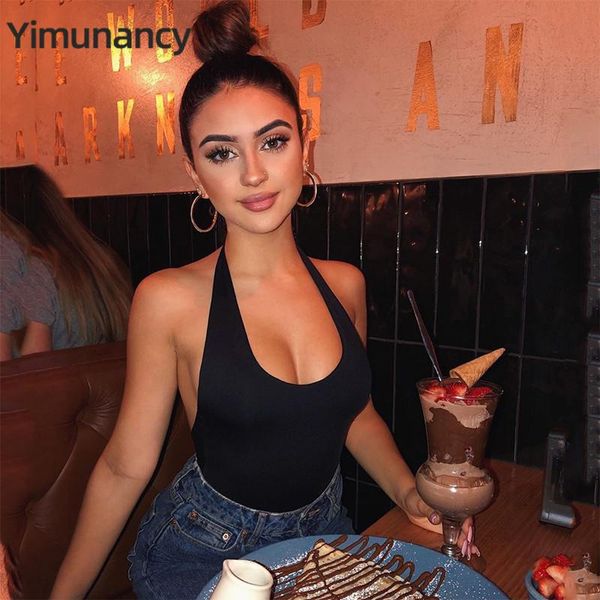 women's jumpsuits & rompers yimunancy backless bodysuit women halter 2021 ladies 5 colors v neck clubwear summer overalls, Black;white
women's jumpsuits & rompers yimunancy backless bodysuit women halter 2021 ladies 5 colors v neck clubwear summer overalls, Black;white