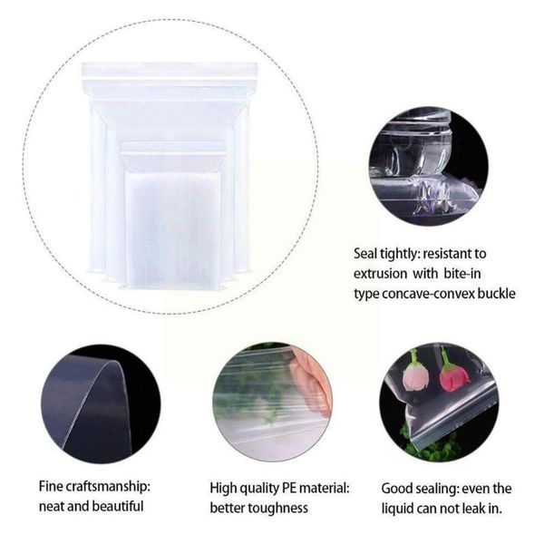 storage bags 200pcs/set reclosable plastic self seal clear reusable packing 2021 pouches bag jewelry package fresh food l1y8
storage bags 200pcs/set reclosable plastic self seal clear reusable packing 2021 pouches bag jewelry package fresh food l1y8