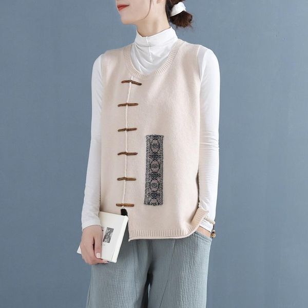 autumn chinese style clothing women vest knitted cheongsam sleevelsss tang suit mandarin collar buttons qipao shirts ethnic, Red
autumn chinese style clothing women vest knitted cheongsam sleevelsss tang suit mandarin collar buttons qipao shirts ethnic, Red