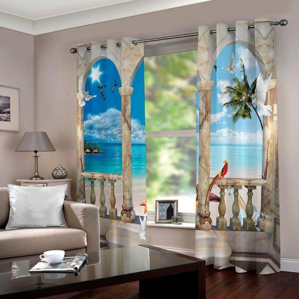 curtain & drapes european roman curtains the living room cortina luxury sea scenery for window treatment
curtain & drapes european roman curtains the living room cortina luxury sea scenery for window treatment