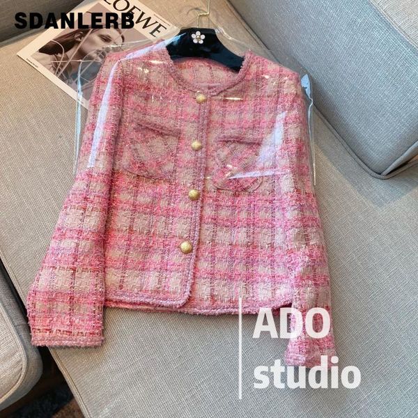 women's jackets french socialite coat for women 2021 autumn and winter long sleeve jacket slim-fit temperament tweed short clothing, Black;brown
women's jackets french socialite coat for women 2021 autumn and winter long sleeve jacket slim-fit temperament tweed short clothing, Black;brown