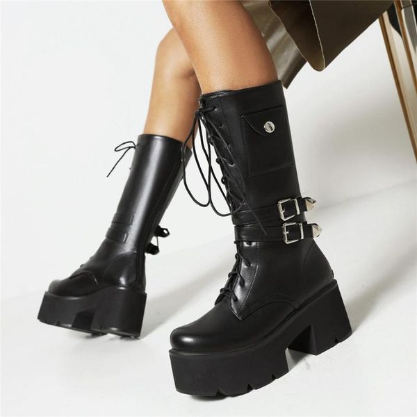 boots female motorcycle platform fashion brand 2021 chunky heel med calf for women comfy simple goth, Black
boots female motorcycle platform fashion brand 2021 chunky heel med calf for women comfy simple goth, Black