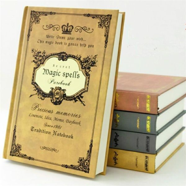 european retro thick magic notebook creative a5 diary book classical gifts for students notepads, Purple;pink
european retro thick magic notebook creative a5 diary book classical gifts for students notepads, Purple;pink