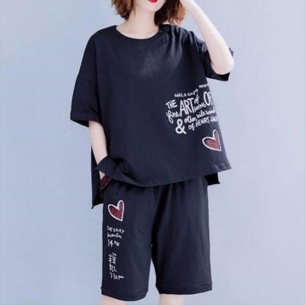 summer 2 two piece womens tracksuits set plus size tracksuit clothes casual loose t shirt and capri suits female, Gray
summer 2 two piece womens tracksuits set plus size tracksuit clothes casual loose t shirt and capri suits female, Gray