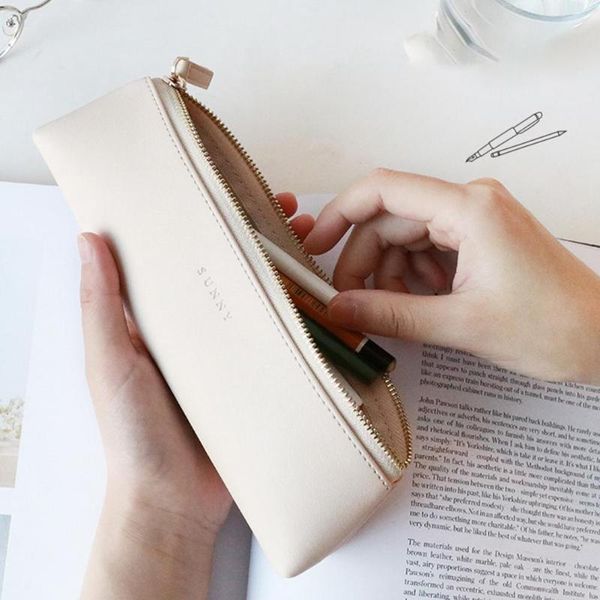 pencil bags sunny series pu leather pen bag simple triangular shape vintage color case storage pouch for pens stationery school
pencil bags sunny series pu leather pen bag simple triangular shape vintage color case storage pouch for pens stationery school