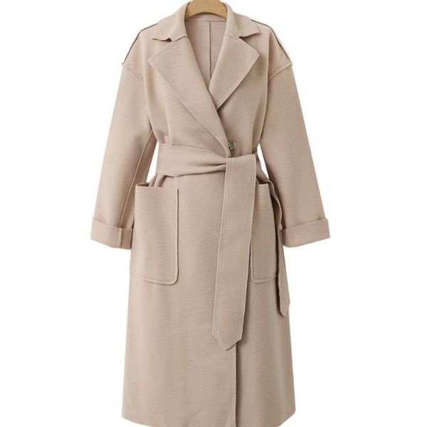 women's wool & blends autumn women coat harajuku streetwear clothes velvet jacket female office solid wide-waisted overcoat, Black
women's wool & blends autumn women coat harajuku streetwear clothes velvet jacket female office solid wide-waisted overcoat, Black