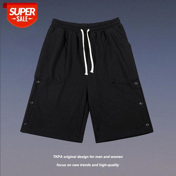 tkpa men's shorts side button five points pants flow loose terry sweatpants #qb16, Black
tkpa men's shorts side button five points pants flow loose terry sweatpants #qb16, Black