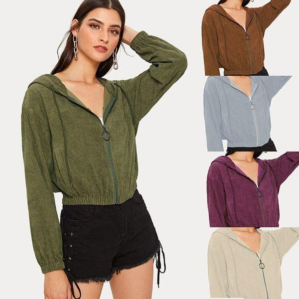 women's jackets autumn winter corduroy cardigan coat jacket 2021 trendy hoodie long sleeve hooded zipper warmer solid color outwear, Black;brown
women's jackets autumn winter corduroy cardigan coat jacket 2021 trendy hoodie long sleeve hooded zipper warmer solid color outwear, Black;brown