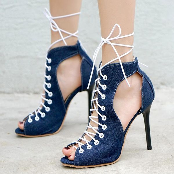 spring denim plus size stiletto high-heeled roman sandals with hollow straps everyday all-match fish mouth female, Black
spring denim plus size stiletto high-heeled roman sandals with hollow straps everyday all-match fish mouth female, Black