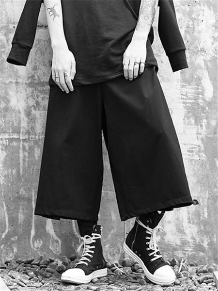 men's pants wide leg spring/summer dark japanese casual youth vitality loose large size, Black
men's pants wide leg spring/summer dark japanese casual youth vitality loose large size, Black