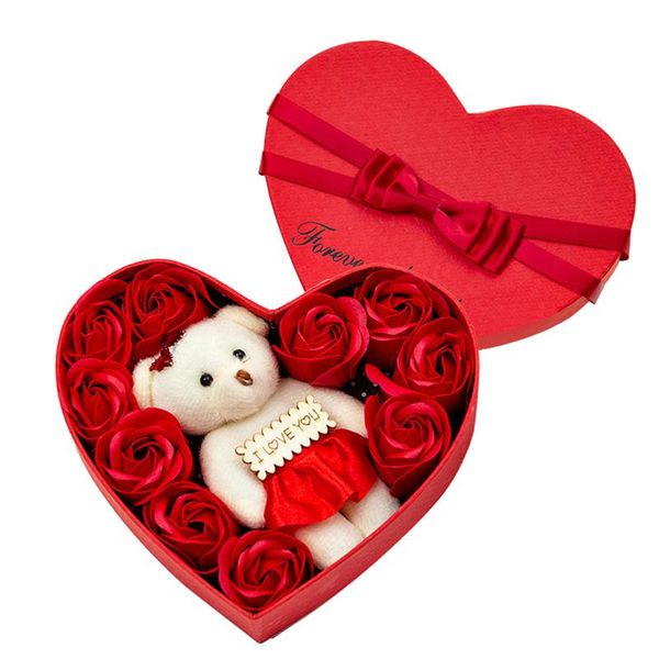 gift wrap heart-shaped soap flower box scented rose petals with bear christmas birthday wedding valentines day for girlfriend
gift wrap heart-shaped soap flower box scented rose petals with bear christmas birthday wedding valentines day for girlfriend