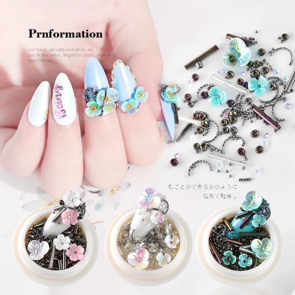 nail art decorations shell flower mixed rhinestones five petal steel ball shape nails mini beads accessories1, Silver;gold
nail art decorations shell flower mixed rhinestones five petal steel ball shape nails mini beads accessories1, Silver;gold