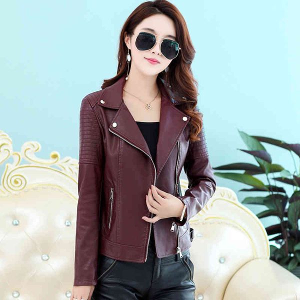 jacket short leather outerwear winter autumn of women jackets terno plus size bomber bike female coat y75a, Black;brown
jacket short leather outerwear winter autumn of women jackets terno plus size bomber bike female coat y75a, Black;brown