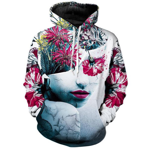character p floral design men's 3d printing hoodie visual impact party punk gothic round neck sweatshirt hoodie, Black
character p floral design men's 3d printing hoodie visual impact party punk gothic round neck sweatshirt hoodie, Black