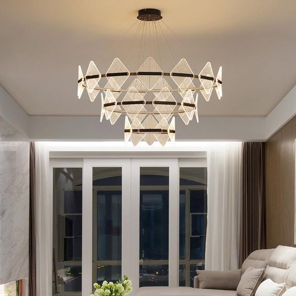 modern black led chandeliers lighting living dining room decor chandelier lamp acrylic hanging suspension lights luminaire
modern black led chandeliers lighting living dining room decor chandelier lamp acrylic hanging suspension lights luminaire