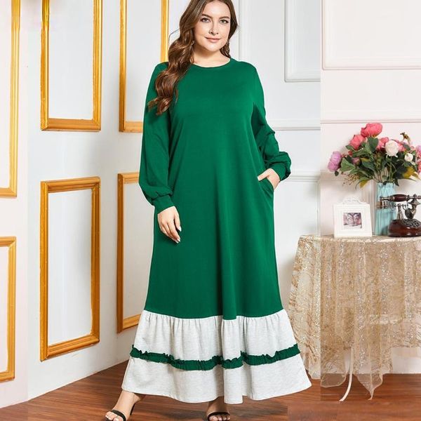 ethnic clothing large size women's comfortable arab dress splicing color pocket leisure muslim fashion temperament long abaya dubai, Red
ethnic clothing large size women's comfortable arab dress splicing color pocket leisure muslim fashion temperament long abaya dubai, Red