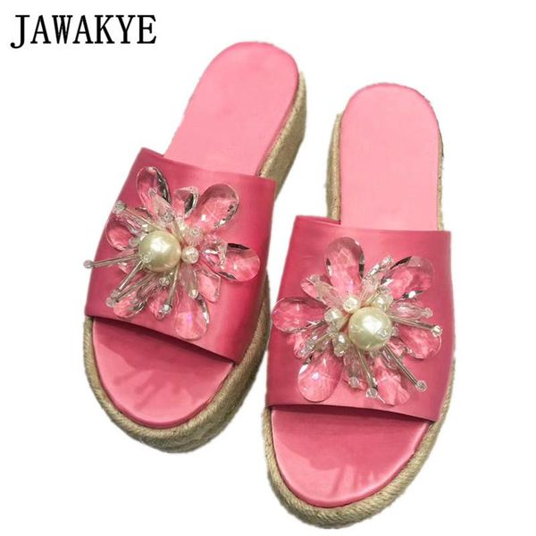 slippers satin silk flat women pink wedding sandals beading flower beach shoes girl's straw braid platform flipflops, Black
slippers satin silk flat women pink wedding sandals beading flower beach shoes girl's straw braid platform flipflops, Black